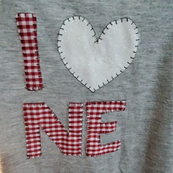 Bella Nebraska Gray Short Sleeve Tee (XL) - Picture 2 of 6